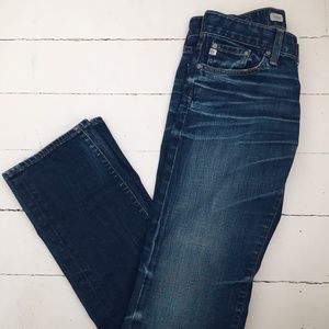 AG Midrise Tomboy Jeans Dark Wash